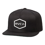 RVCA Men's Commonwealth Snapback Hat Front_Angled_Left