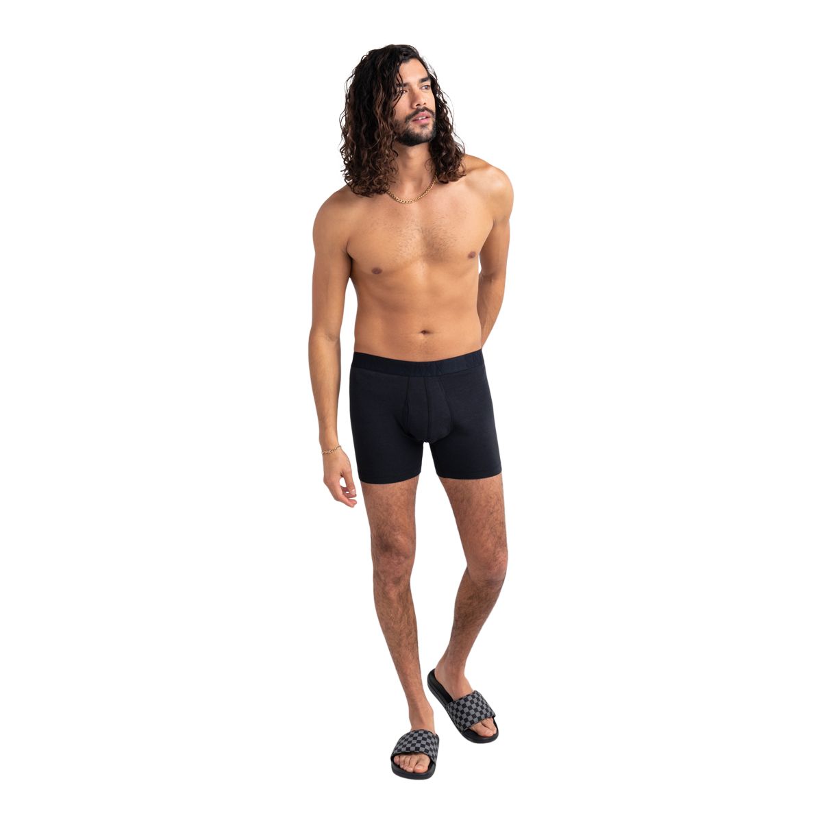 SAXX Men's DropTemp Cotton Boxer Brief