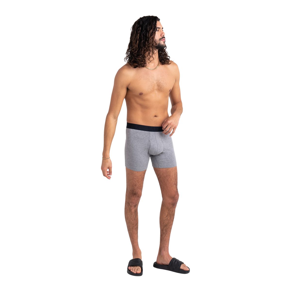 SAXX Men's DropTemp Cotton Boxer Brief