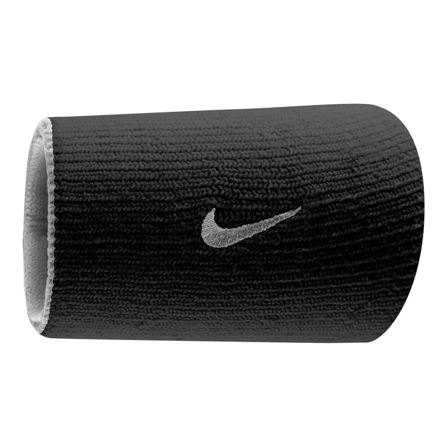 Nike Men's Dri-FIT Doublewide Wristbands - 2 Pack Front_Flat