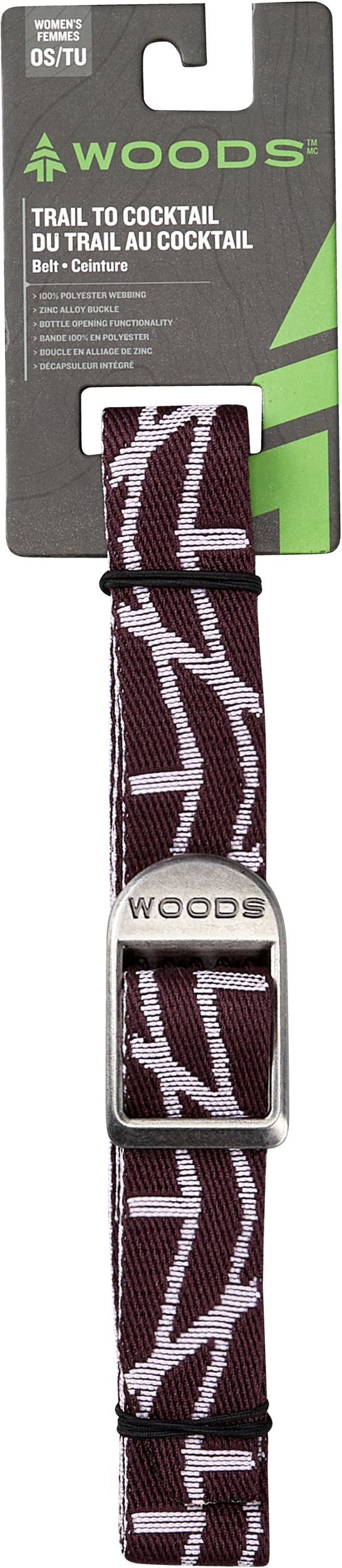 Woods Women's Trail To Cocktail All Over Print Belt