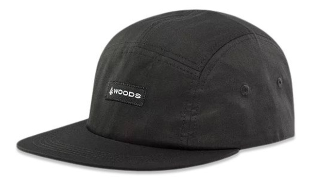 Woods™ Unisex Solid Canvas 5-Panel Hat Front_Three_Fourths_Angled_Left