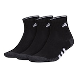 adidas Men's Cushioned III Quarter Socks - 3 Pack Front_Angled_Left