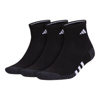 adidas Men's Cushioned III Quarter Socks - 3 Pack Front_Angled_Left