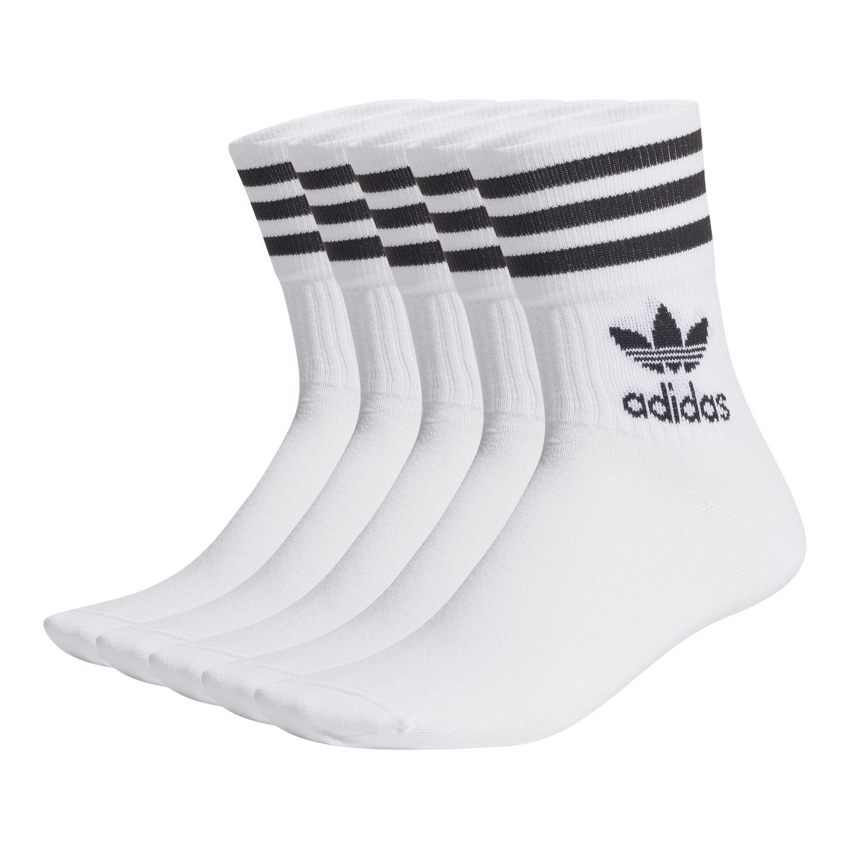 adidas Originals Men's Medium Cut Crew Socks - 5 Pack | SportChek