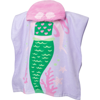 Ripzone Kids' 3D Cover Up Poncho Towel Front_Three_Fourths_Angled_Left