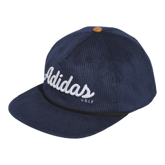 adidas Golf Men's Corduroy 5 Panel Hat Front_Angled_Left