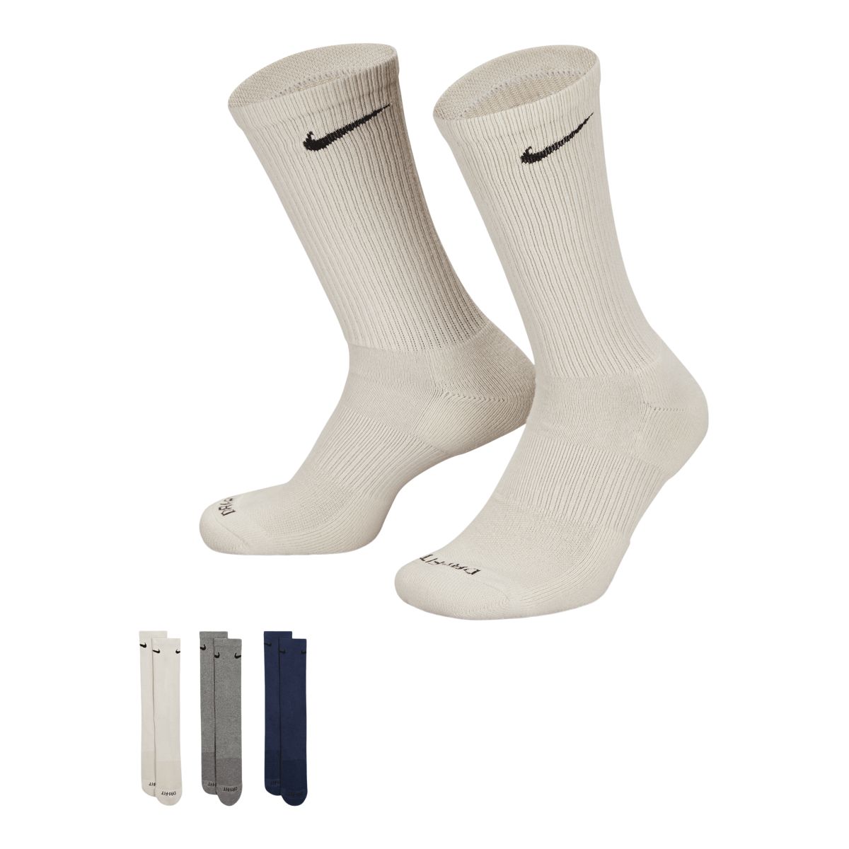 Nike Men's Everyday Plus SSNL Crew Socks - 3 Pack