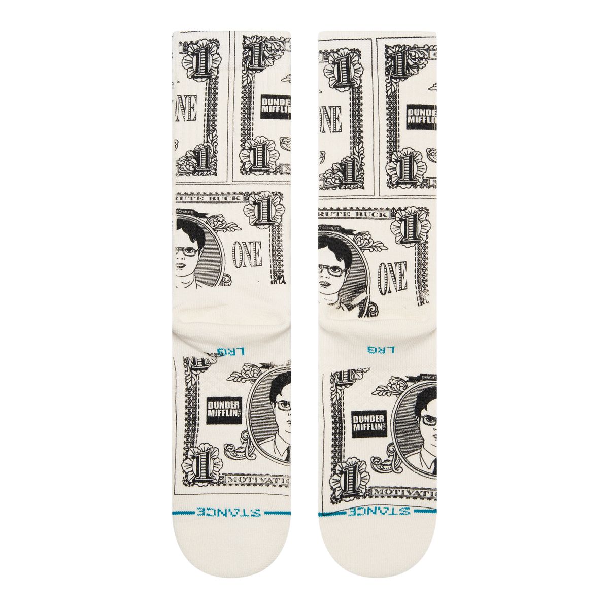 Stance Men's The Office Schrute Bucks Crew Socks