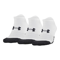 Under Armour Men's Performance Tech No Show Socks - 3 Pack Front_Angled_Left