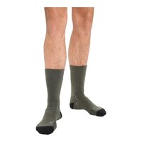 Icebreaker Men's Hike+ Heavy Cushioned Crew Socks Front_Three_Fourths_Angled_Right