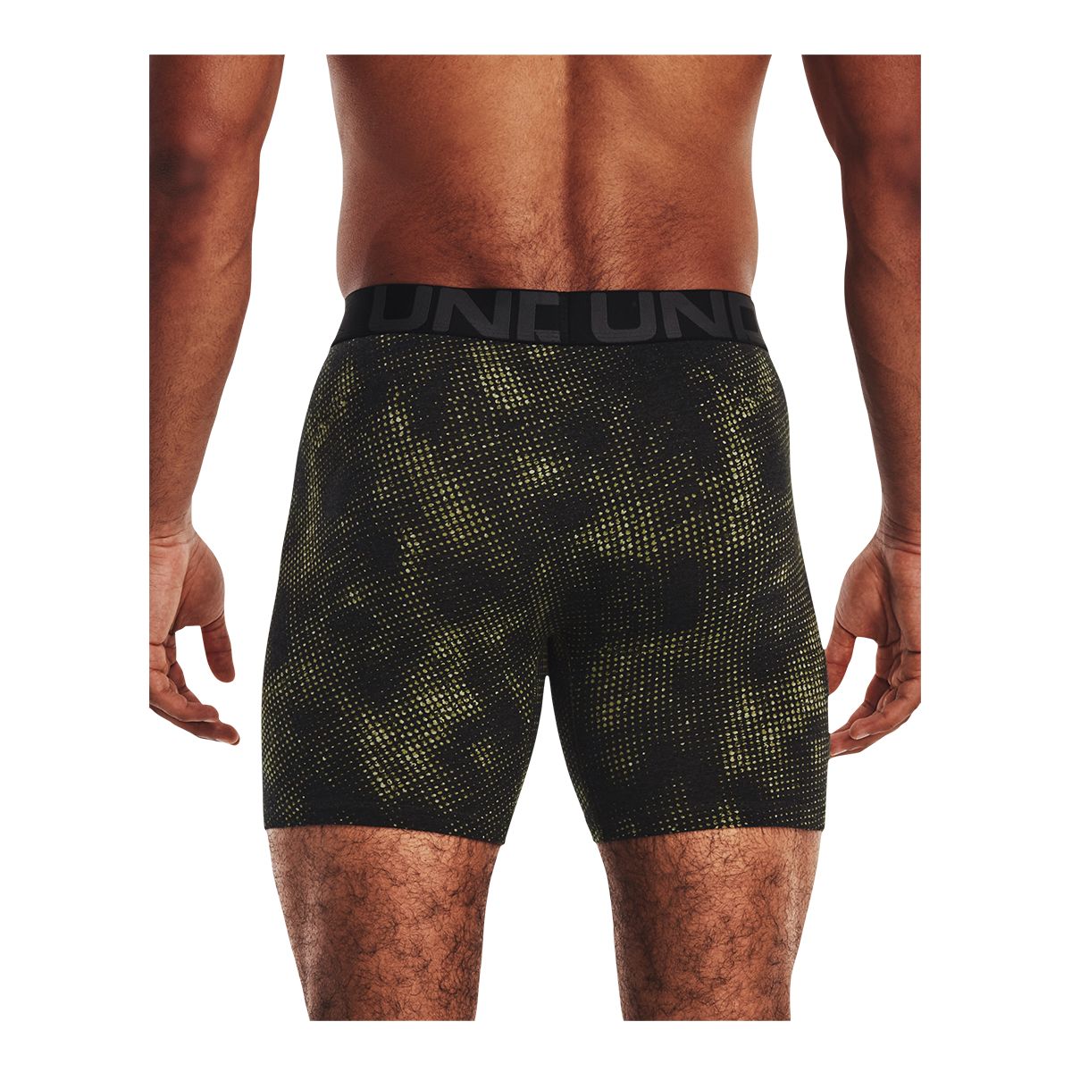 Under Armour Men's Charged Cotton Novelty 6 Inch Boxer Brief - 3 Pack