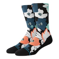 Stance Men's Flower Beds Crew Socks Front_Angled_Left