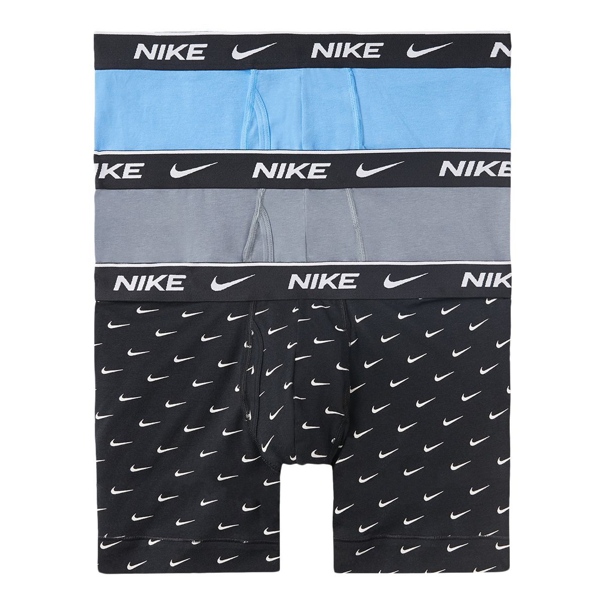 Nike Men's Essential Cotton Boxer Brief With Fly - 3 Pack