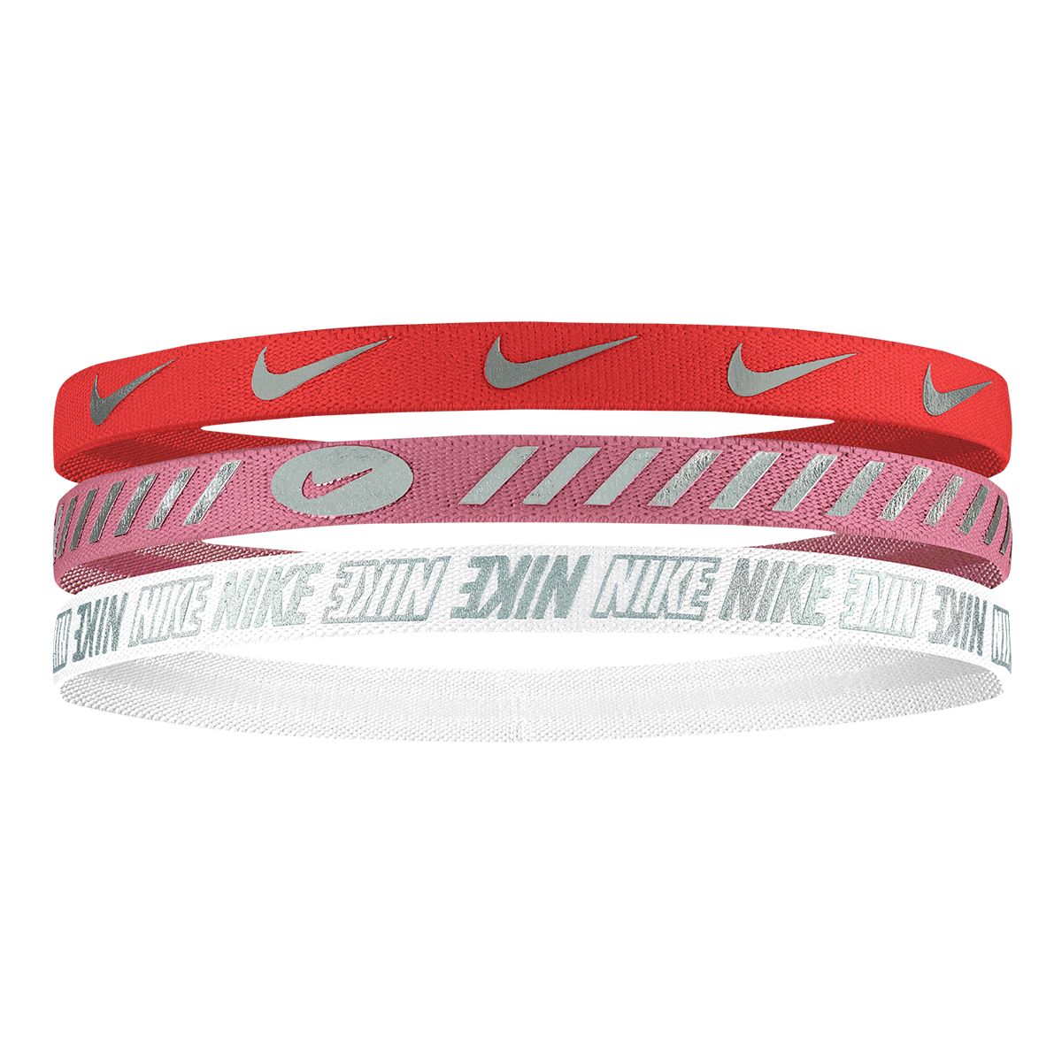 Nike Women's Swoosh Sport Metallic Headband - 3 Pack