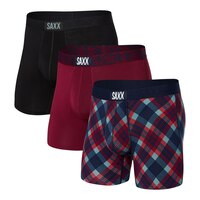 Saxx Men's Vibe Holiday Gift Box Boxer Brief - 3 Pack Front_Angled_Left