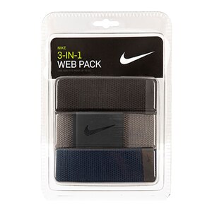 Nike Men's Golf Web Belt - 3 Pack