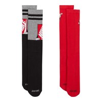 Nike Sportswear Men's Futura Everyday Plus Comfortable Moisture Wicking Dri-FIT Crew Socks - 2 Pack Composite_or_Mixed