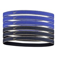 Nike Swoosh Sport Metallic Hairband - 6 Pack Front_Angled_Left