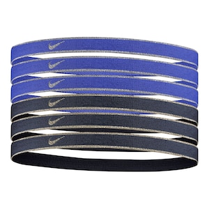 Nike Swoosh Sport Metallic Hairband - 6 Pack
