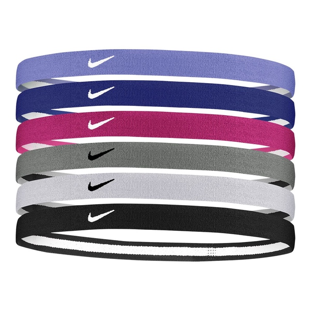 Nike YA Swoosh Sport Headbands - 6 Pack Front_Angled_Left