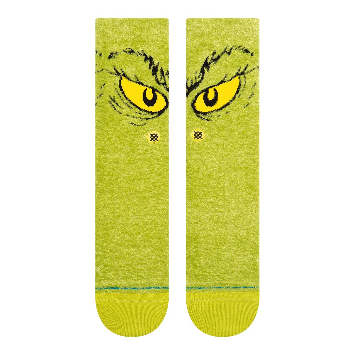 Stance Men's Holiday Da Da Dagrinch Fuzzy Crew Socks