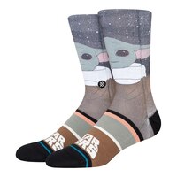 Stance Men's Star Wars Grogu By Jaz Crew Socks Front_Three_Fourths_Angled_Left