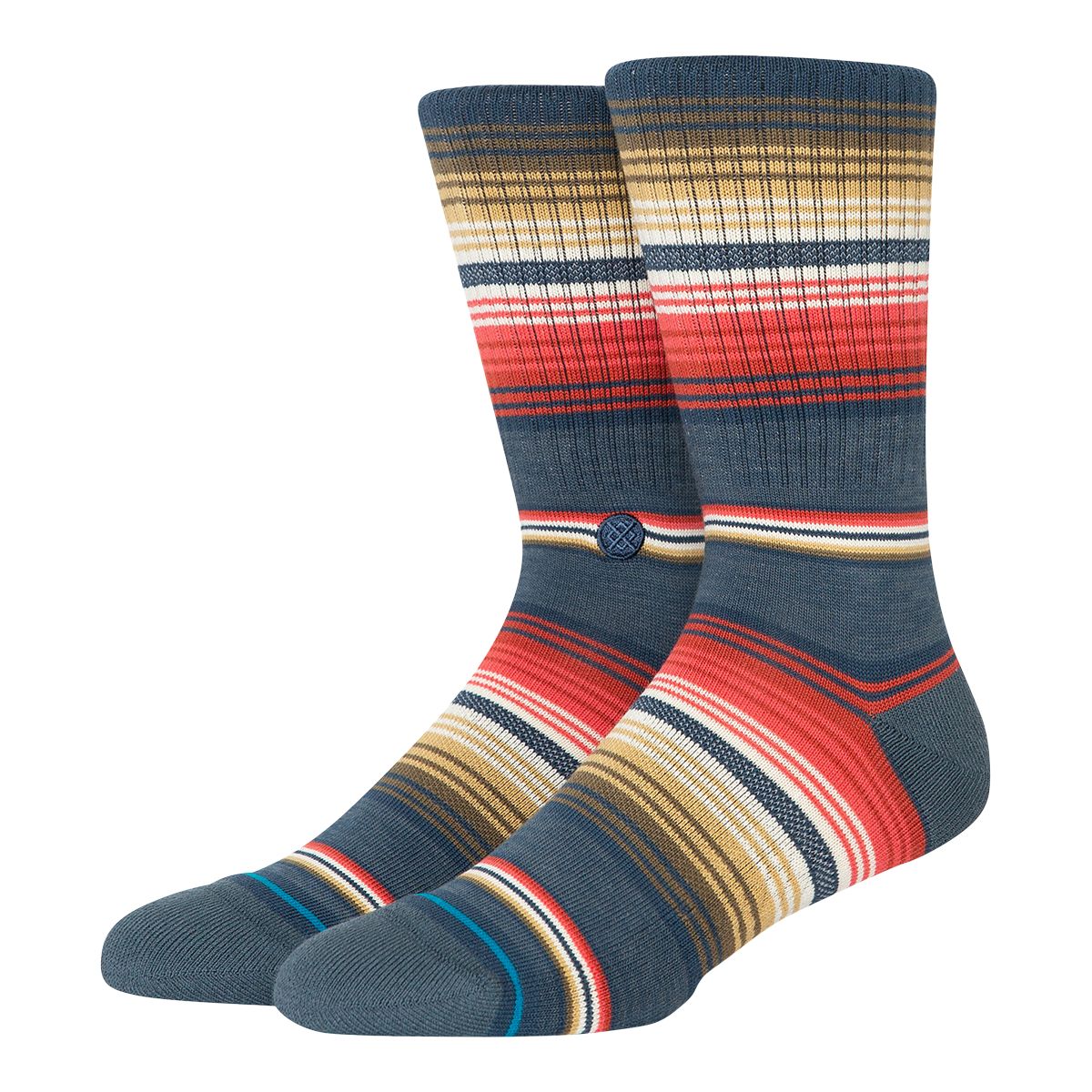 Stance Southbound Crew Light Cushion Run Socks - Royal Color For Men's Shoe Size 9-13
