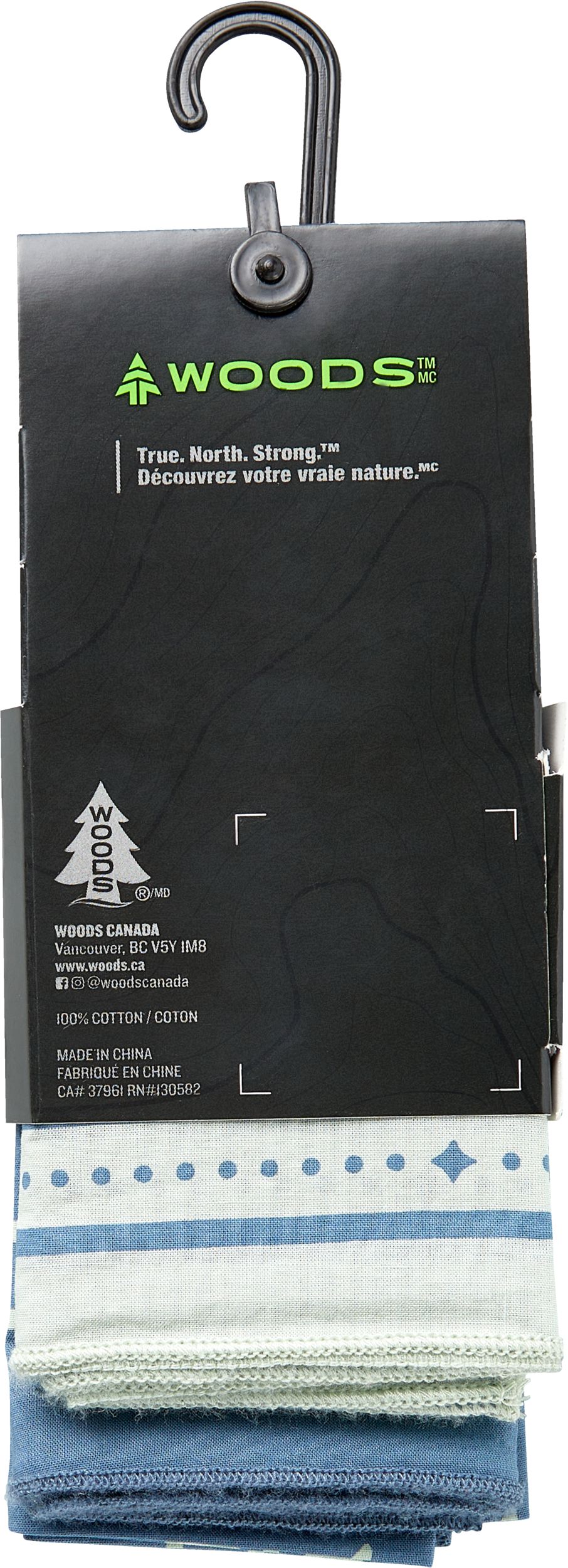 Woods Unisex Venture Cotton Bandana 2pk