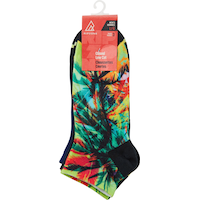 Ripzone Men's Tropic Weekend No Show Socks - 3 pk Front_Flat