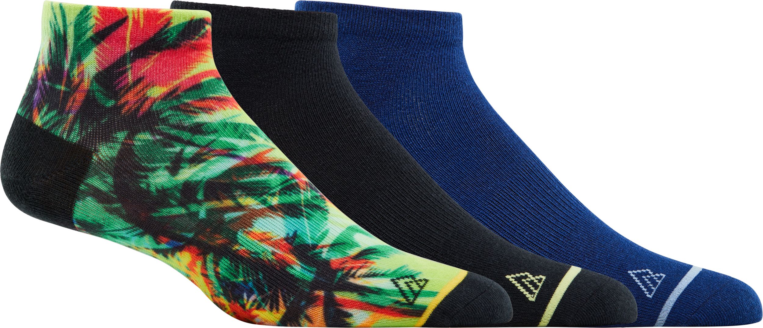 Ripzone Men's Tropic Weekend No Show Socks - 3 pk