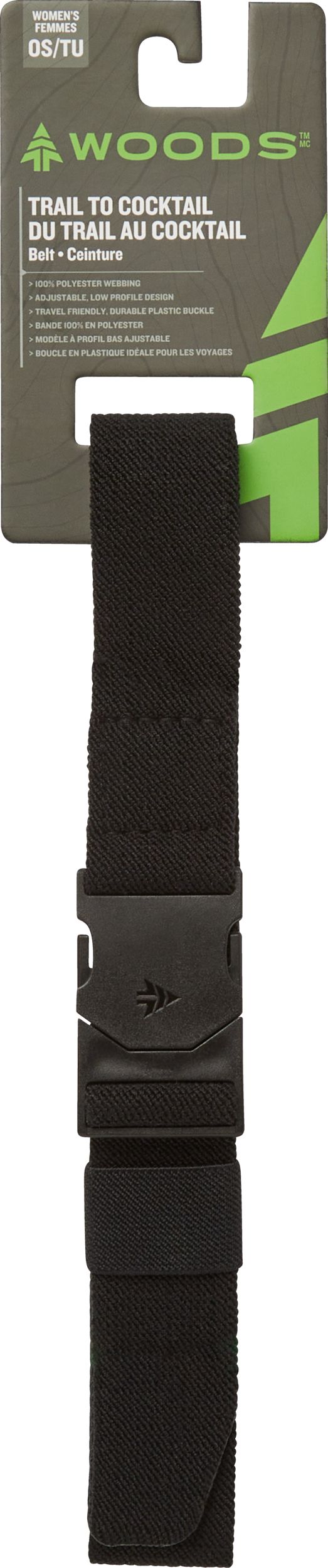 Woods Women's Trail To Cocktail 2.0 Nylon Belt