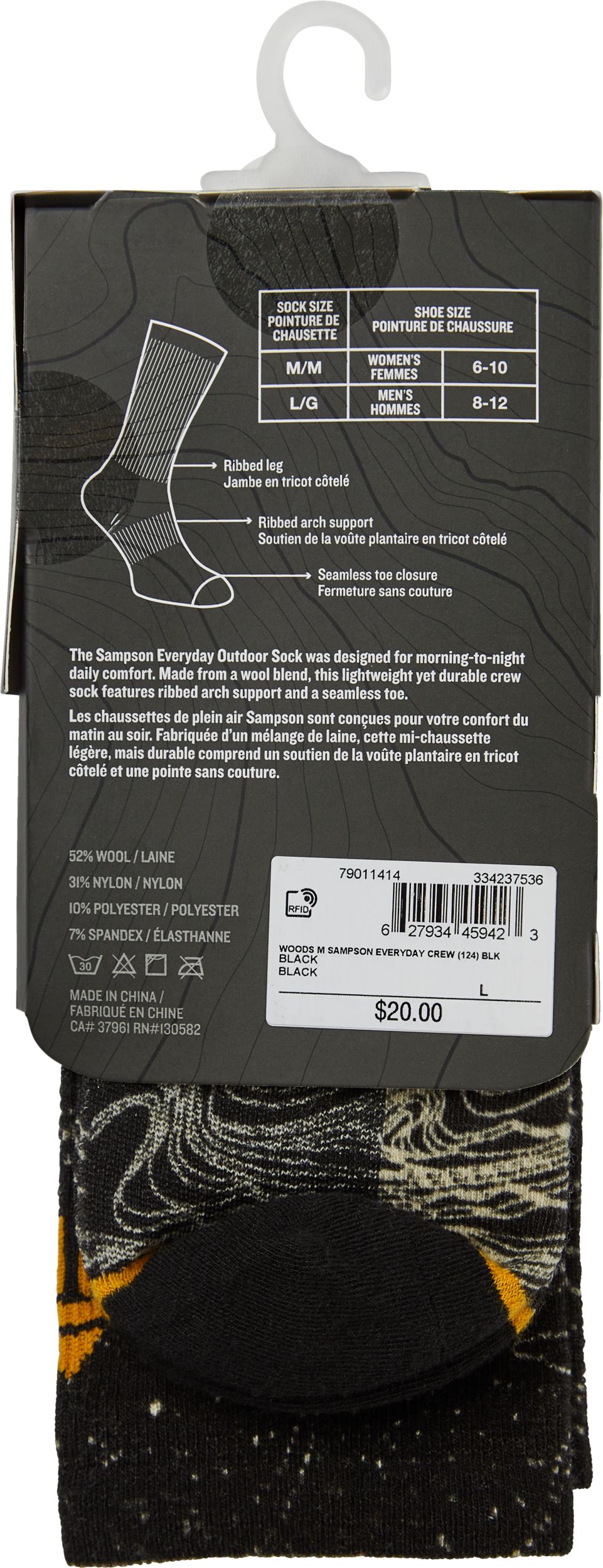 Woods Men's Sampson Crew Socks