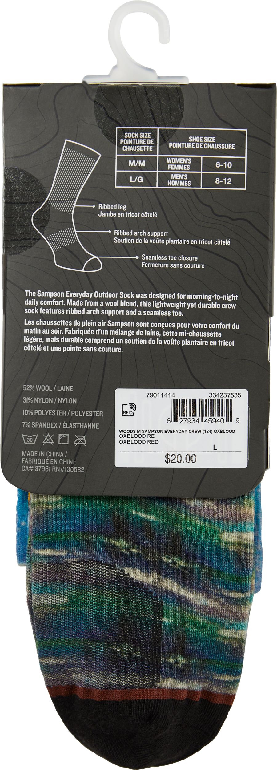 Woods Men's Sampson Crew Socks