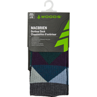 Woods Men's Macbrien Outdoor Hiking Quarter Socks Front_Flat