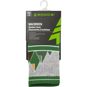 Woods Men's Macbrien Outdoor Hiking Quarter Socks