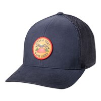 Black Clover Men's Pitch A Tent Adjustable Golf Hat Front_Angled_Left