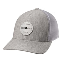 Black Clover Men's Engraved 1 Adjustable Golf Hat Front_Angled_Left