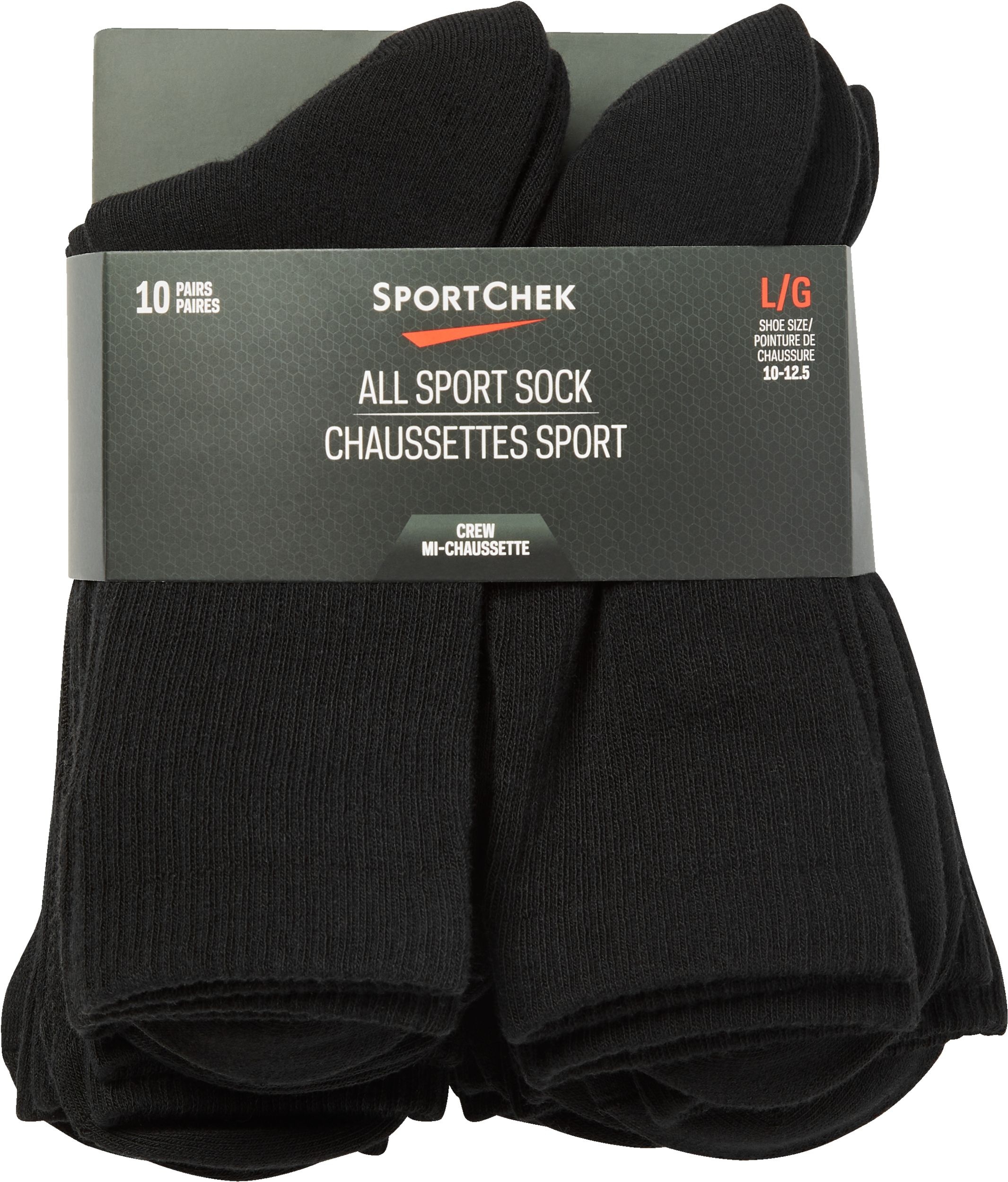 Sport Chek Men's All Sport Crew Socks 10 Pack SportChek