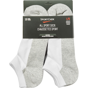 Sport Chek Men's All Sport No Show Socks, 10-Pack