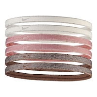 Nike Women's Swoosh Sport Metallic Headbands - 6 pk Front_Angled_Left