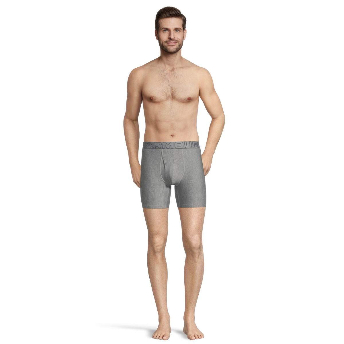 Under Armour Men's Perf Tech Mesh 6 Inch Boxer Brief - 3 Pack