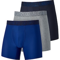 Under Armour Men's Perf Tech Mesh 6 Inch Boxer Brief - 3 Pack Front_Three_Fourths_Angled_Left