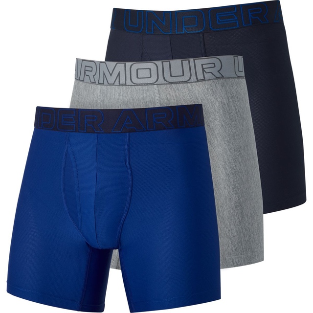 Under Armour Men's Perf Tech Mesh 6 Inch Boxer Brief - 3 Pack