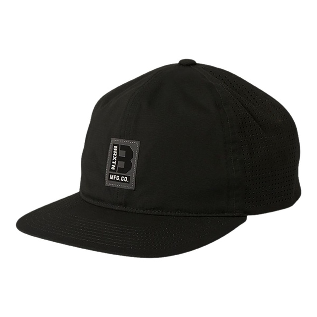 Brixton Men's Builders Snapback Hat Front_Three_Fourths_Angled_Left
