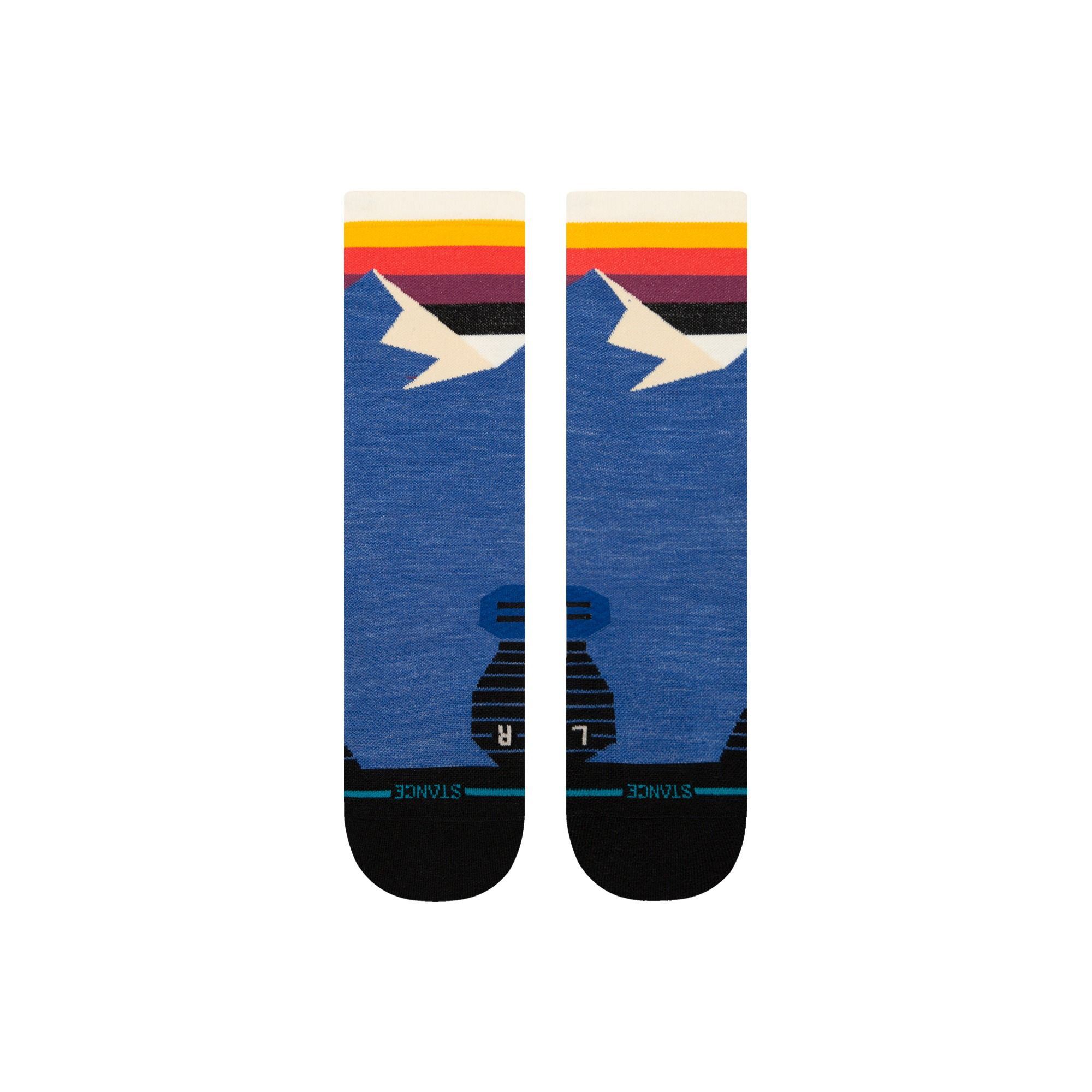 Stance Men's Hike LT Divided Lines Crew Socks