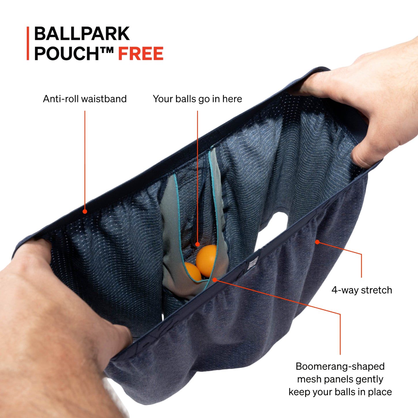 SAXX Dr Men's DropTemp™ Cooling Boxer Shorts Overhead_Plunge