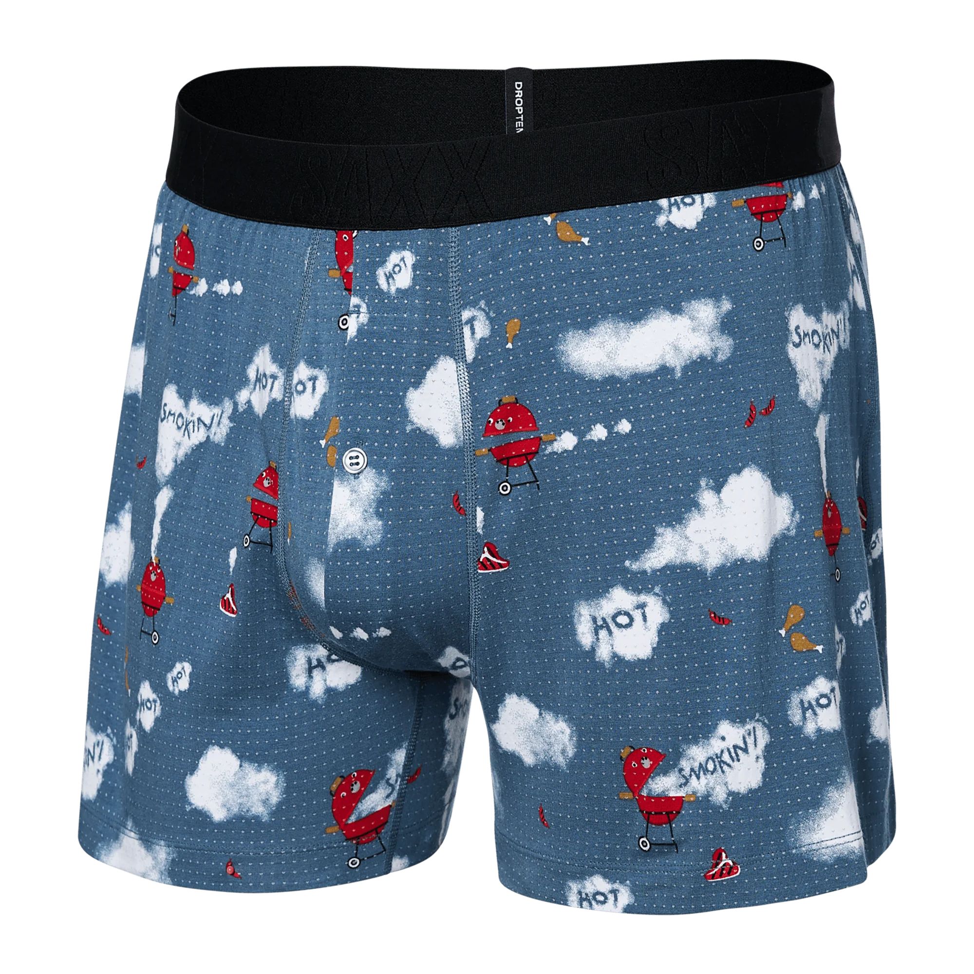 SAXX Dr Men's DropTemp™ Cooling Boxer Shorts Front_Three_Fourths_Angled_Left