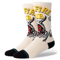 Stance Men's Stranger Things Hellfire Crew Socks Front_Three_Fourths_Angled_Left