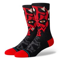 Stance Men's Star Wars Maul Crew Socks Front_Three_Fourths_Angled_Left